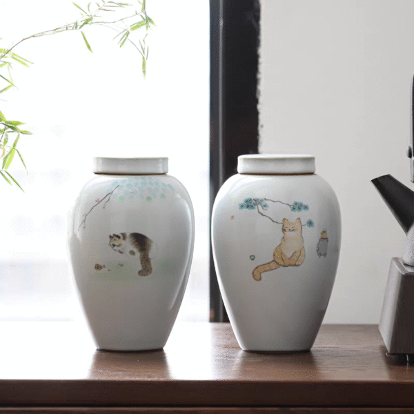 汝窑茶叶罐