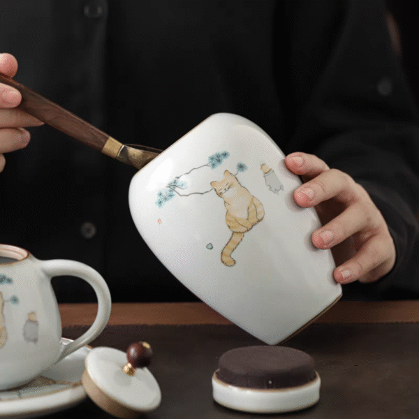 汝窑茶叶罐
